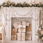 Bucherry 4 Pcs Christmas Wood Bead Garland 28.8 Feet, Frost Color - Image 4