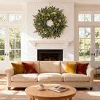Hiptree 24 Inch Eucalyptus Wreaths for Front Door,Porch,Window - Image 4