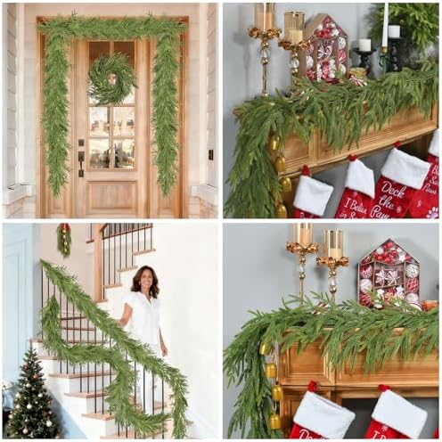 Artificial Norfolk Pine Garlands，(2, 6FT) Ft Tree Christmas Decor - Image 6
