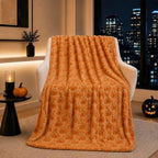 Halloween Throw Blanket Decorative Pattern for Sofa and Bedroom Fall Decor by Unknown