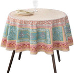 Maison d' Hermine Table Cloth Round Table Reusable 100% Cotton 69" Diameter by MaisondHermine