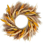 Fall Wreath 22-24inch Autumn Door Wreath for Home Front Door Decor by TIVMIK