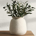 Ceramic Flower Vases Home Decor, Rustic Farmhouse Decorative Vase Pottery Wide-Mouth Vases for Home Decor Table Living Room Entryway Mantel Bookshelf Bedroom Bathroom Kitchen - 7.48" W by ooit