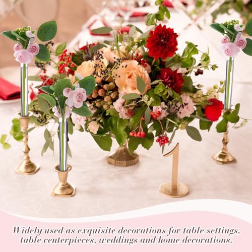 15 Pack 5.9" Glass Bud Vase Taper Candle Holder - Image 5