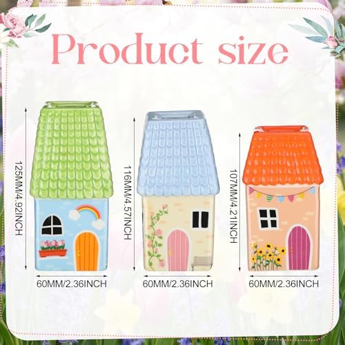 Remerry 3 Pcs Vintage Ceramic Small Vase Home Decor - Image 2
