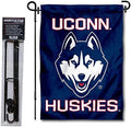 Connecticut Huskies Garden Flag with Stand Holder by CollegeFlagsandBannersCompany