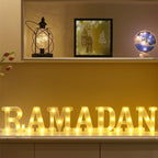 Ramadan Kareem LED Letters - Ramadan Festival Lighted Window Decorations Light-up Signs for Wall Décor, Home, Bedroom, Cafe, Office, Birthday, Housewarming, Gift Supplies - Image 2