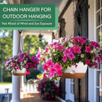 3 Pack 8/10/12 Inch Hanging Planters for Indoor Plants with Self-Watering - Image 4