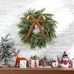 20 Inch Artificial Cedar Wreath Christmas Wreath for Front Door - Image 5