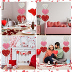 Barydat 3 Pcs Valentine‘S Day Wooden Door Sign Lighted Heart Glitter Valentines Hanging Sign Wall Decor Plaque with LED Lights for Outdoor Wall Front Door Anniversary Wedding(Valentines Day) - Image 5