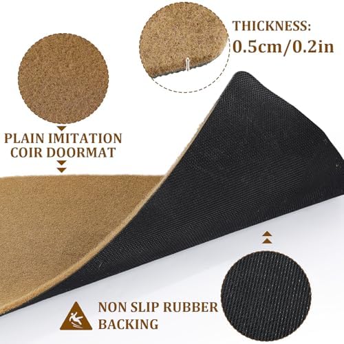 Nuanchu 10 Pcs Blank Coir Doormat Bulk Painting Kit 17x30, Rounded Corners - Image 3
