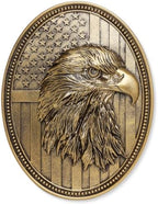 Vintage American Eagle Wall Sculpture, Antique Wall Decor, 4th of July Decor, Hand Painted Wall Decoration with Embossed Eagle Design, 250 Anniversary USA Decor, Patriotic Decoration for Bedroom Living Room Hallway, Housewarming Gifts by Newinhome