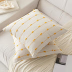 YEENAASY Boho Throw Pillow Covers 20x20 Set of 2 Farmhouse Pillow Cases - Image 2