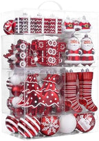 Valery Madelyn 155ct Christmas Ball Ornaments Tree Decorations Set by ValeryMadelyn