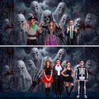 WovWeave 7 x 16 Ft Halloween Garage Door Cover Banner, Skull - Image 5