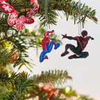 Hallmark Keepsake Miniature Christmas Ornaments 2023, Marvel Spider-Man and Miles Morales, Mini Set of 2, Super Hero Gifts - Image 6