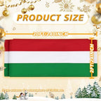3Pack Red White Green Bunting Banner 2x20Ft Merry Christmas Bunting Flags New Years Decor Outside Hanging Italy Mexican Festival - Image 2