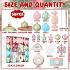 Halloscume 58 Pcs Christmas Tree Ornament Dessert Cupcake Candy, Lovely - Image 2