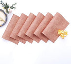 Homaxy PU Faux Leather Placemats for Dining Table, Set of 6, Pink - Image 6