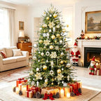 SHareconn 135Pcs Christmas Tree Ornaments Set, Christmas Tree Decorations - Image 6