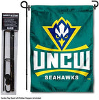 North Carolina Wilmington Seahawks Garden Flag with Stand Holder - Image 2