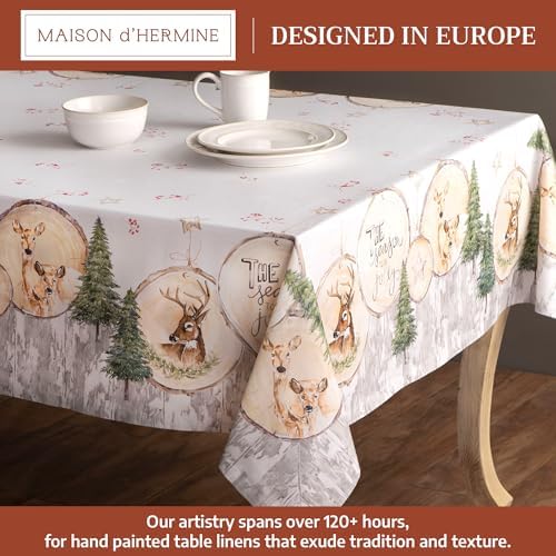 Maison d' Hermine Table Cloth Rectangle Table Reusable 100% Cotton 60"x120" - Image 2