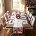 Newtay 13 Pcs 4th of July Table Runner Placemats and Dining Chair Cover Set Patriotic Red White Blue Decoration for 250th Anniversary Memorial Independence Day Kitchen Dining Home Party Decor(Vintage) by Newtay