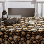 Tegeme 100 ft Halloween Skull Wall Backdrop Roll, Skeleton Tablecloth - Image 4