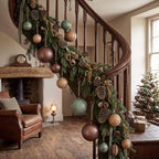 Yunlly 18 Pcs Neutral Christmas Ornaments Rustic Vintage Xmas Tree Decor - Image 6
