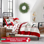26 Inch Christmas Wreaths for Front Door with Red Berry Real Touch Large Artificial Xmas Winter Pine Cedar Wreaths for Windows Outdoor Christmas Home Yard Farmhouse Wall Front Door Porch Hanging Decor - Image 5