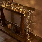Hairui Birch Garland with Lights 6FT 48 LED Battery Operated, Lighted Twig Vine with Timer for Christmas Home Fireplace Decoration Indoor Outdoor Use - Image 3