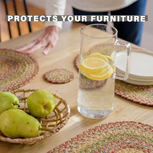 Homespice Azalea Jute Braided Placemats, Rect 13x19 Set of 6 - Image 3