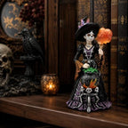 Comfy Hour 8 Inch Day of the Dead Witch Figurine, Catrina Decor - Image 3