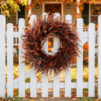 28" Fall Gradient Eucalyptus Wreaths for Front Door,Fall Decorations - Image 4
