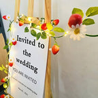 20 LED Strawberry String Lights,Artificial Strawberry Garland Vines Lights Battery Powered Sunflower Fairy String Lights for Indoor Bedroom Wedding Home Garden Decoration(Strawberry, 4) - Image 3