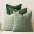 MIULEE Boho Decorative Pillow Covers 20x20 Inch Set of 4 Forest Green by MIULEE
