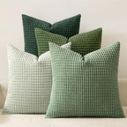 MIULEE Boho Euro Decorative Pillow Covers 24x24 Inch Set of 4 Forest Green by MIULEE
