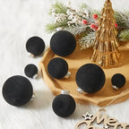 Velvet Christmas Ornaments Set 38Pcs Flocked Shatterproof Christmas Ornaments for Christmas Tree Decorations Xmas Decorative Hanging Christmas Ball Ornaments for Holiday Home Decor - Image 5