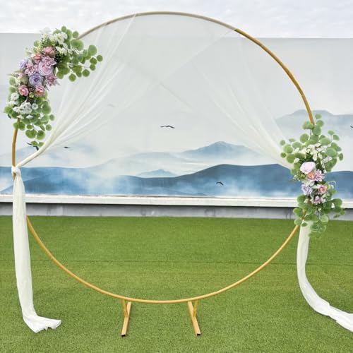 Wedding Arch Flowers 2PCS Artificial Flower Arrangements Purple - Image 5