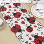Beaded Table Runner 13 x 36 Inch - Handmade Glass Bead Decorative Runner for Dining Table, Coffee Table, Farmhouse, Wedding, Holiday & Everyday Centerpiece Decor, Garnet Black - Image 2