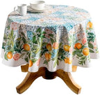 Maison d' Hermine Table Cloth Round Table Reusable 100% Cotton 69" Diameter by MaisondHermine