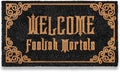 Welcome Foolish Mortals Doormat 30x17 Inch Haunted Mansion Welcome Mat Coir by MainEventUSA