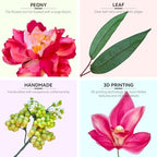 Spring Wreaths for Front Door 24 Inch with Hello Sign,Artificial Summer Wreath with Pink Peony and Orchid,Indoor and Outdoor Wreath for Farmhouse Wall Home Porch Decor - Image 4