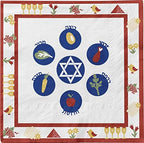 Traditional Passover Tableware Pack: Disposable Paper Plates, Napkins and Cups Set for 20 - Image 3