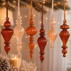 Sotiff 6 Pcs Mercury Glass Christmas Ornaments, Vintage Finial Decorations by Sotiff