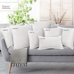 Nestl Throw Euro Pillow Covers, Cozy Velvet Decorative Pillow Covers 26x26 Inches, Soft Solid Couch Pillow Case for Sofa, Bed and Car, Set of 4 - White - Image 6