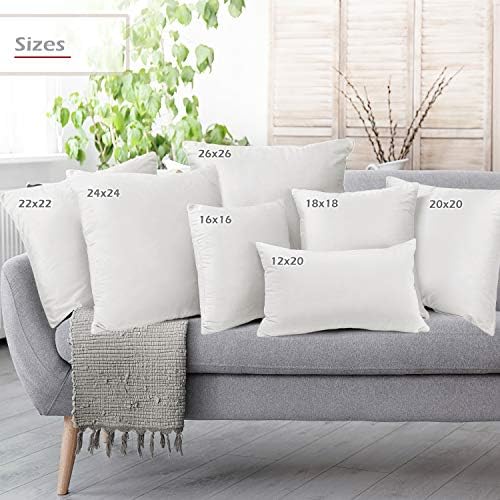 Nestl Throw Euro Pillow Covers, Cozy Velvet Decorative Pillow Covers 26x26 Inches, Soft Solid Couch Pillow Case for Sofa, Bed and Car, Set of 4 - White - Image 6