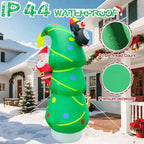 7FT Christmas Tree Inflatable with Santa Penguin, LED Yard Decor - Image 6