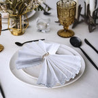 Sieral 36 Pcs Wedding Gold Napkin Rings Metal Cloth Holder Elegant Napkin Buckles for Bridal Shower Dining Table Decoration - Image 6