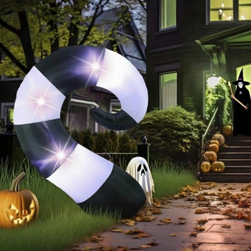 VIHOSE 4.69 ft Halloween Worm Inflatable with LED Lights - Image 5